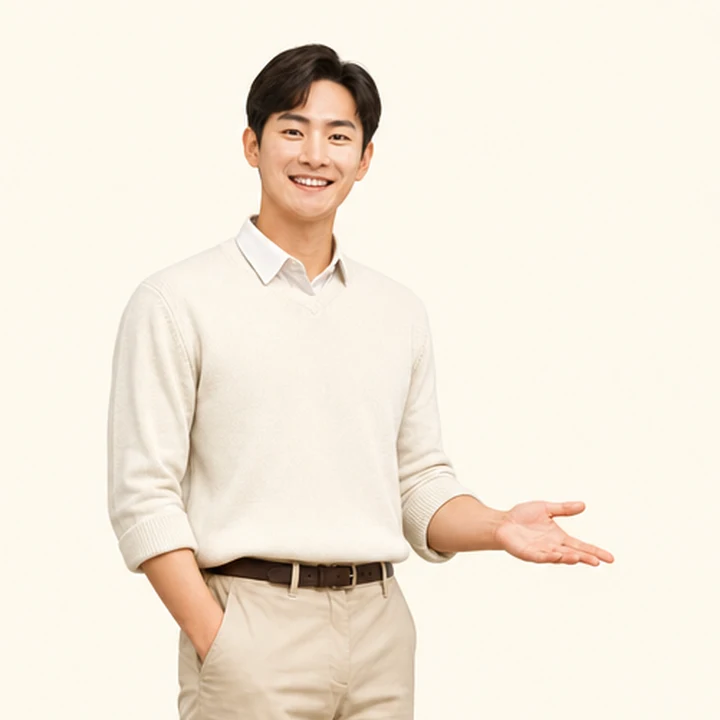 신용불량자 캐스퍼 장기렌트 상담 신청을 안내하는 담당자